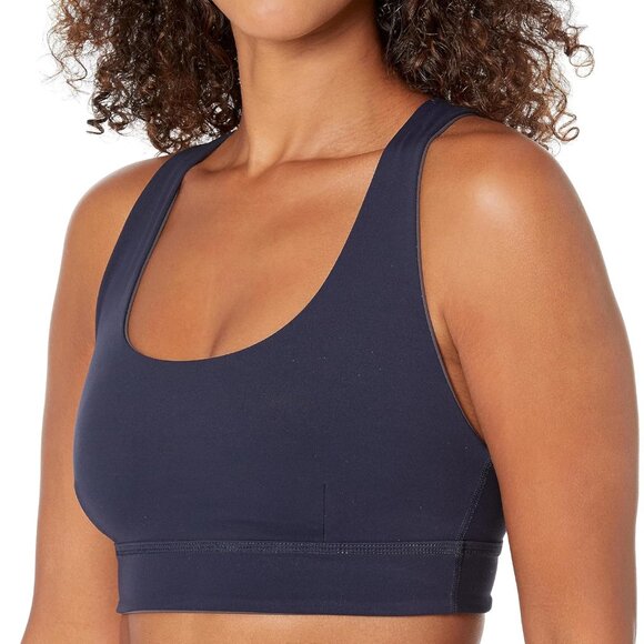 Sweaty Betty Women's Reversible Yoga Bra Grey Navy Blue Light Support Size XS - Picture 2 of 12